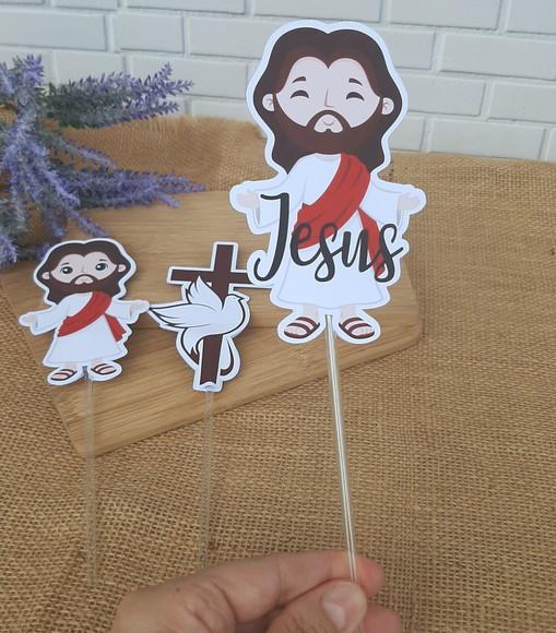 Topper para Centro de Mesa Festa Jesus