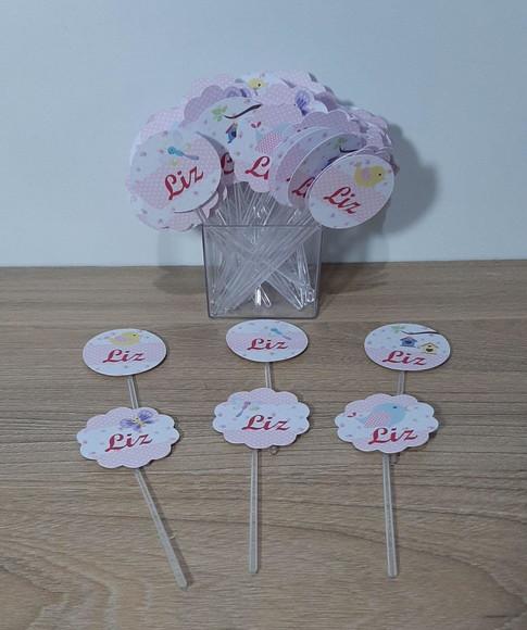 Topper para Docinho Jardim