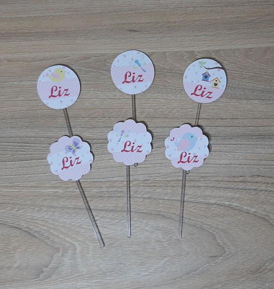 Topper para Docinho Jardim
