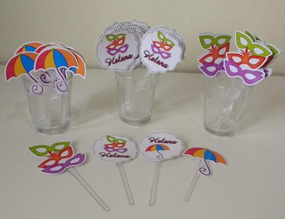 Topper para Docinhos Carnaval