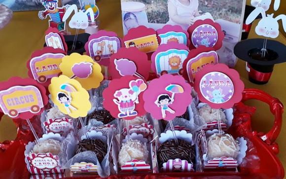 Topper para Docinhos Circo