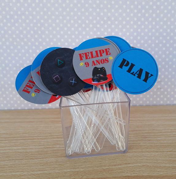Topper para Docinhos Video Game