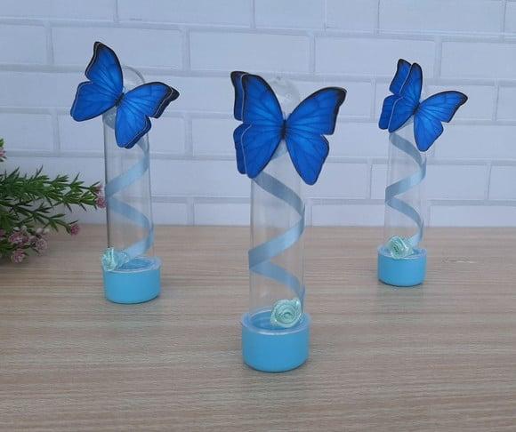 Tubete Borboleta Azul