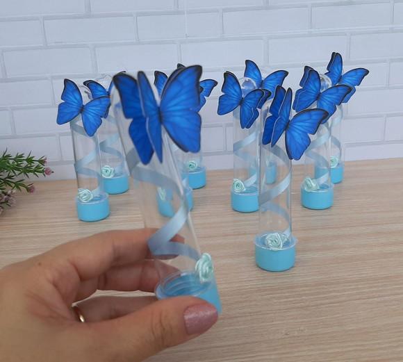 Tubete Borboleta Azul