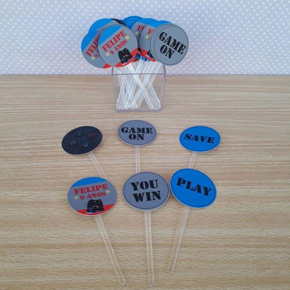 Topper para Docinhos Video Game