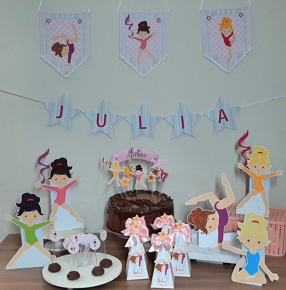 Kit Decoração Festa Ginástica