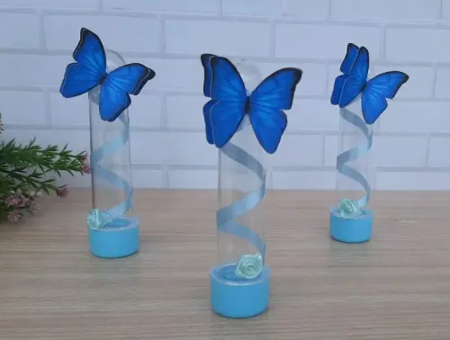 Tubete Borboleta Azul