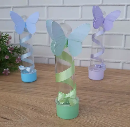 Tubete Borboleta aquarelada