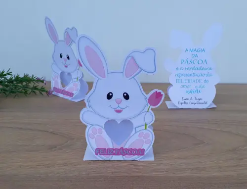 Coelho da páscoa porta bombom