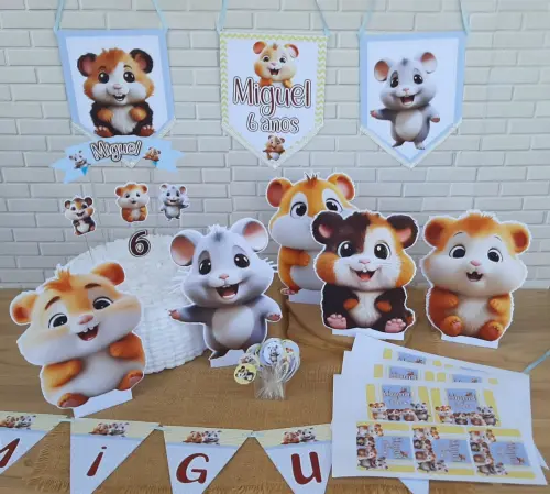 Kit festa na escola Hamster
