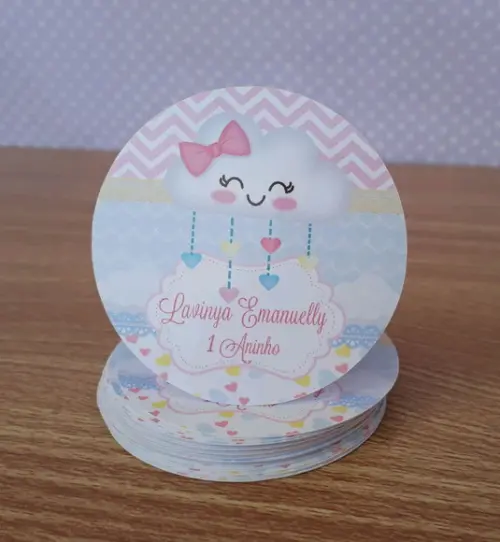 Adesivo para Latinha Chuva de Amor