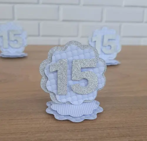 Aplique 3d para Lembrancinha 15 Anos