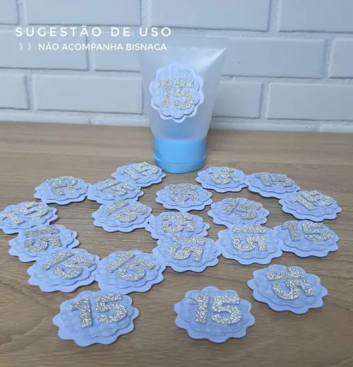 Aplique 3d para Lembrancinha 15 Anos