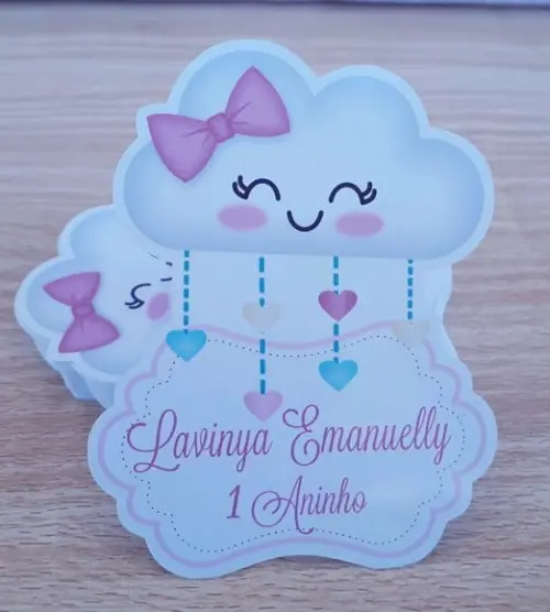 Aplique Chuva de Amor para Tubete