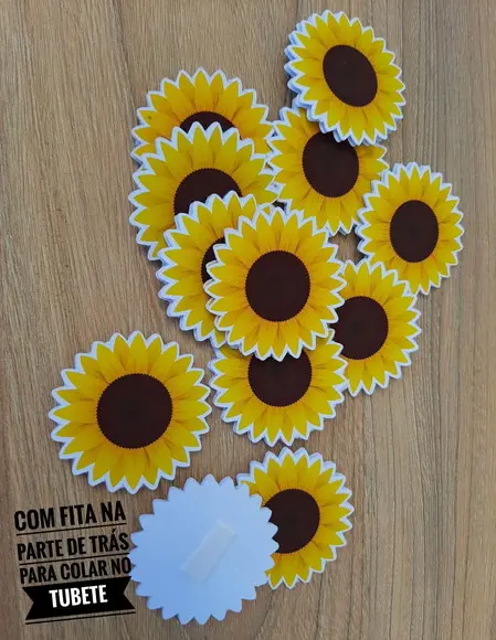 Aplique para Tubete Girassol