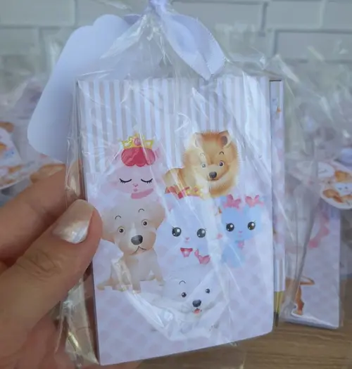 Bloquinho com Mini Lápis Cachorrinho