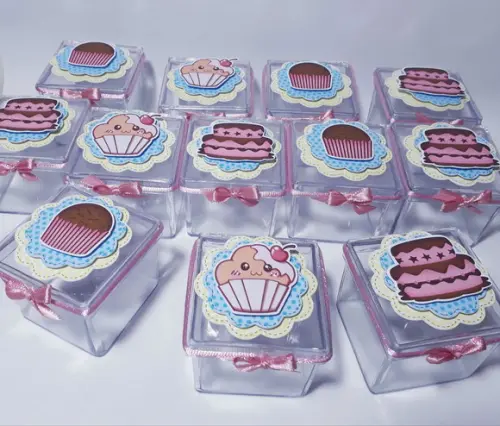 Caixa Acrílica Lembrancinha Festa Confeitaria