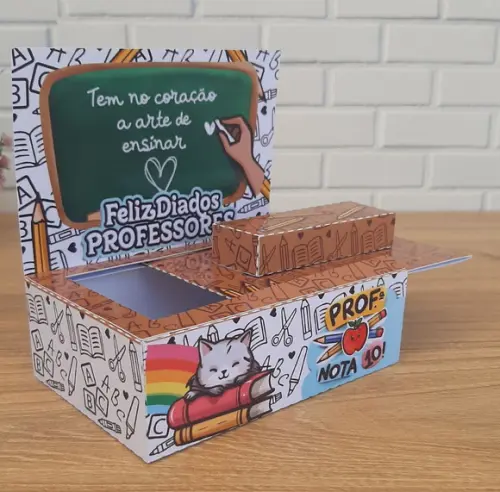 Caixa Apagador com Lousa Dia dos Professores