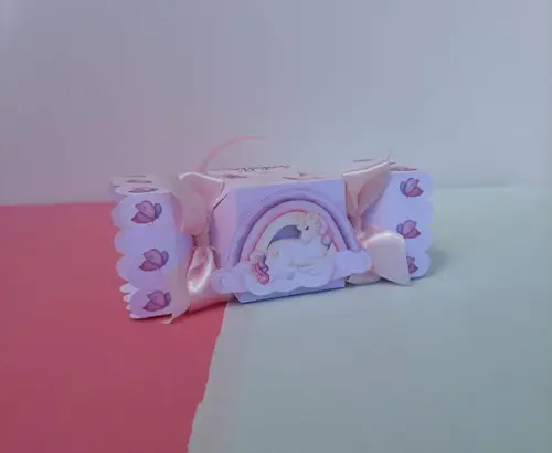 Caixa Bala Unicórnio Aquarelado