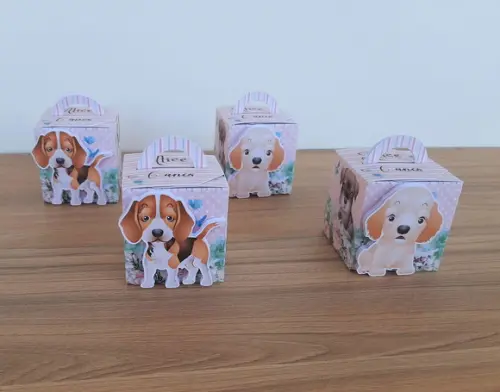 Caixa Cubo Cachorros