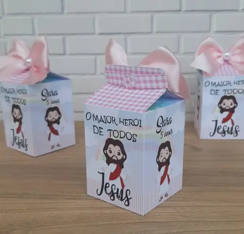 Caixa Milk Jesus para Menina