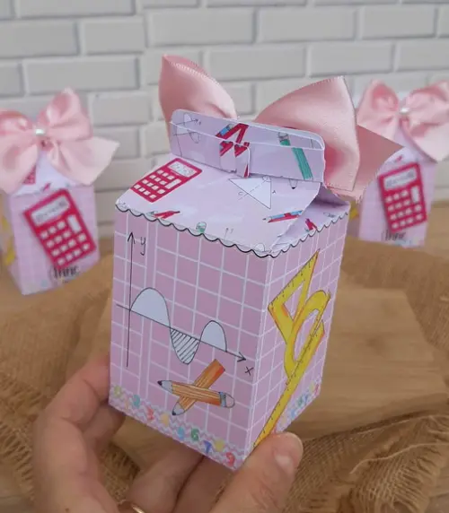 Caixa Milk Matemática Rosa