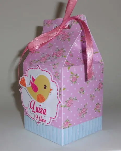 Caixa Milk Tema Jardim
