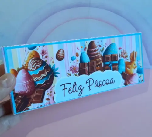 Caixa para Chocolate em Barra Páscoa