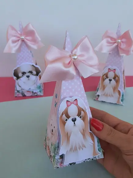 Caixa Pirâmide Cachorros