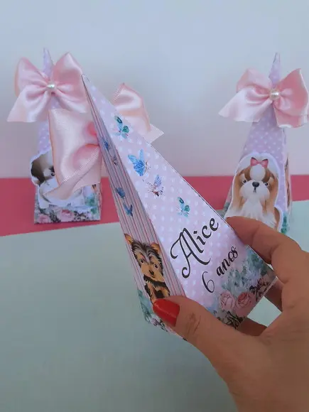 Caixa Pirâmide Cachorros