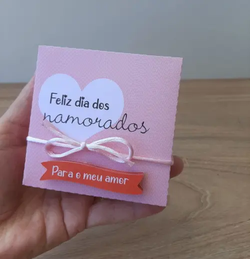 Caixinha Cascata de Fotos Dia dos Namorados