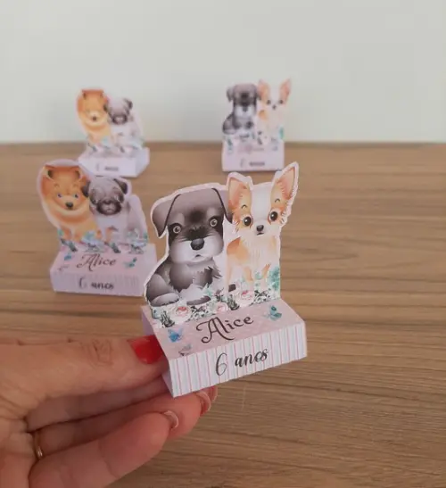 Caixinha para Bis Duplo Cachorros
