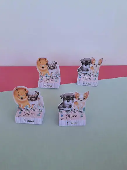 Caixinha para Bis Duplo Cachorros