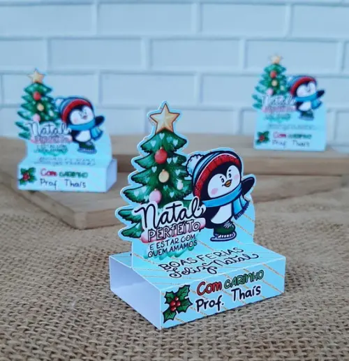 Caixinha para Bis Lembrancinha de Natal
