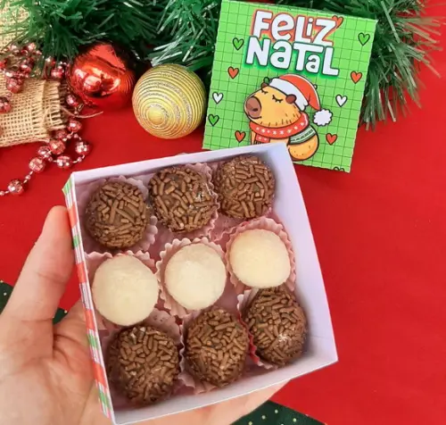Caixinha para Lembrancinha de Natal