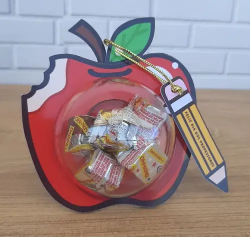 Card Maçã Lembrancinha Dia dos Professores