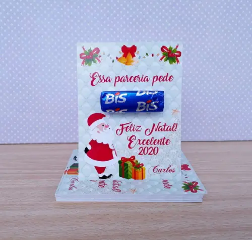 Cartão de Natal Essa Parceria Pede Bis