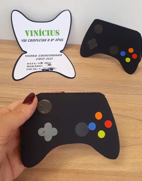 Convite Controle de Video Game