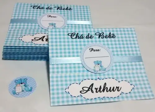 Convite para Chá de Bebê Ursinho