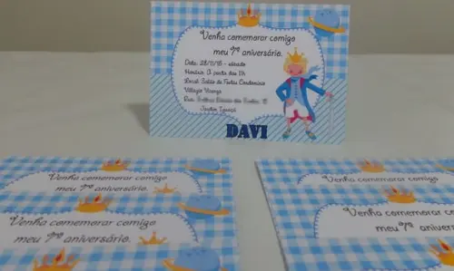 Convite Pequeno Príncipe