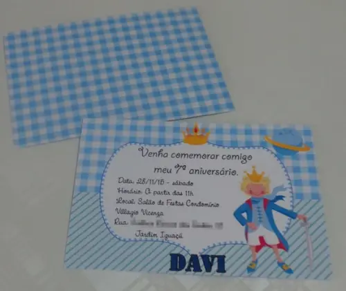 Convite Pequeno Príncipe