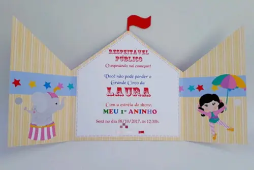 Convite Tenda de Circo