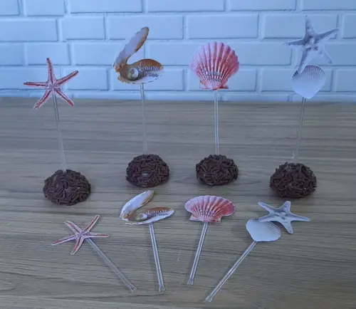Kit 20 Topper para Docinhos Mar