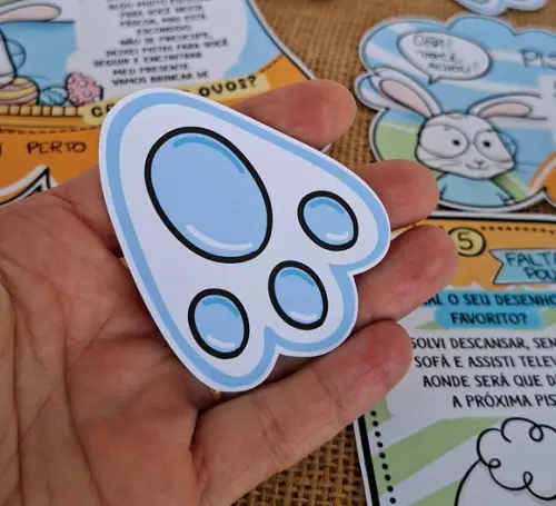 Kit Caça aos Ovos de Páscoa Menino