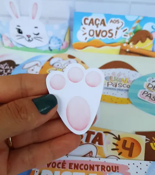 Kit Caça aos Ovos de Páscoa para Menino