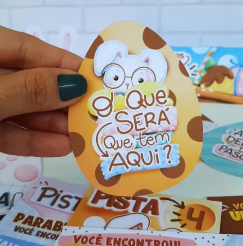 Kit Caça aos Ovos de Páscoa para Menino