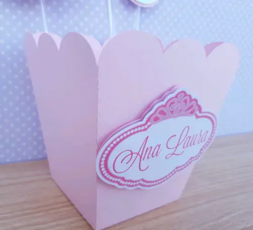 Kit com 10 Cachepo Centro de Mesa Princesa