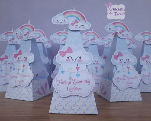 Kit com 12 Caixas Festa Chuva de Amor