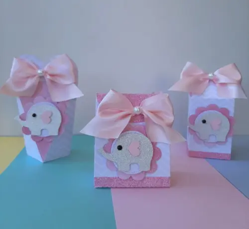 Kit com Caixinhas Elefantinho