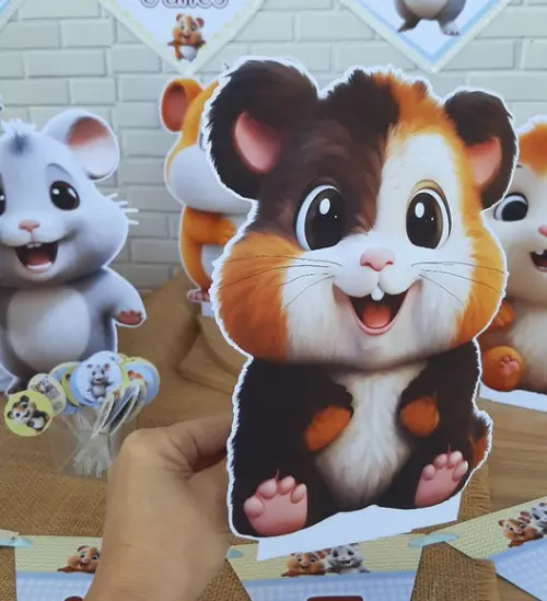 Kit Decoração de Festa Hamster